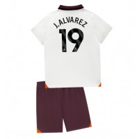 Echipament fotbal Manchester City Julian Alvarez #19 Tricou Deplasare 2023-24 pentru copii maneca scurta (+ Pantaloni scurti)